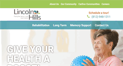 Desktop Screenshot of lincolnhillshealthcare.com